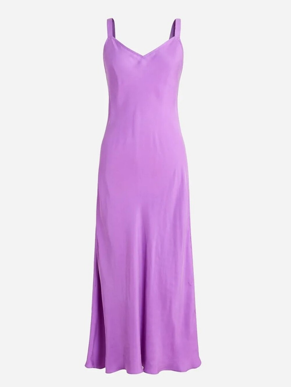 NWT J.CREW SIZE 8T GWYNETH V-NECK PURPLE SLIP DRESS